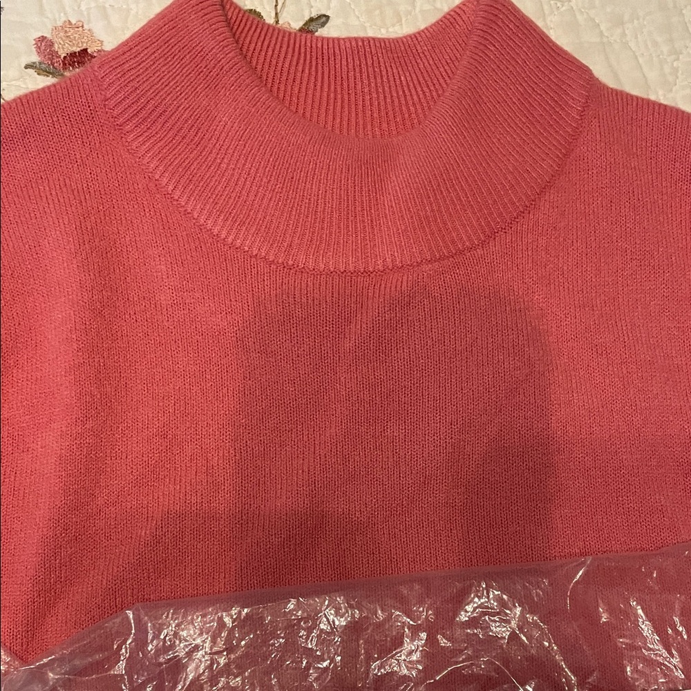 Appleseed's Vibrant Pink Cowl Neck Sweater